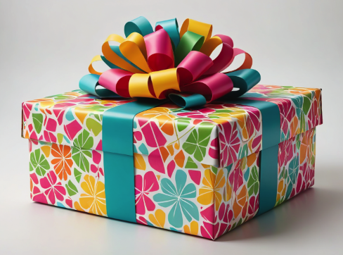 A wrapped present